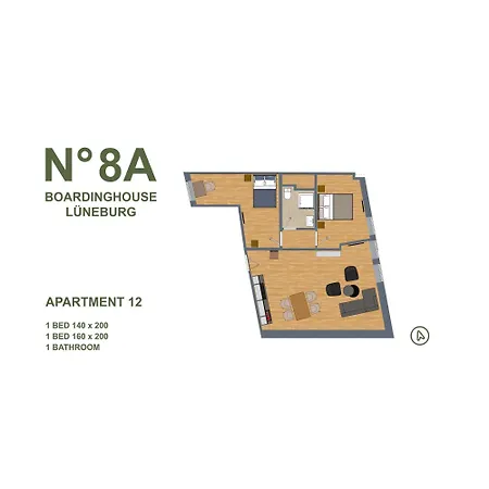 12 No8a Boardinghouse דירה